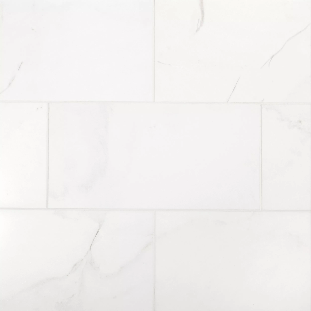  12x24 White Thassos Polished Marble Tile